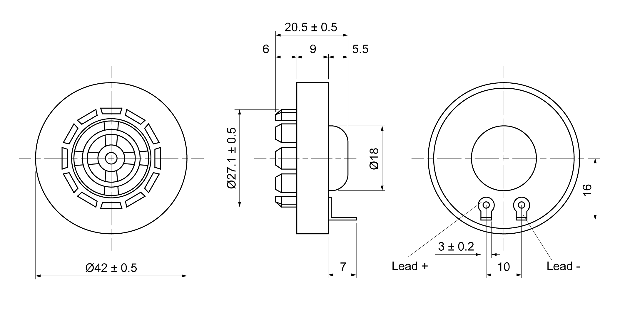 XPB4221-29S24T Mechanical Drawing